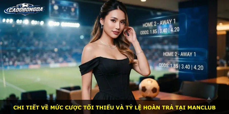 Chi tiết về mức cược tối thiểu và tỷ lệ hoàn trả tại Manclub