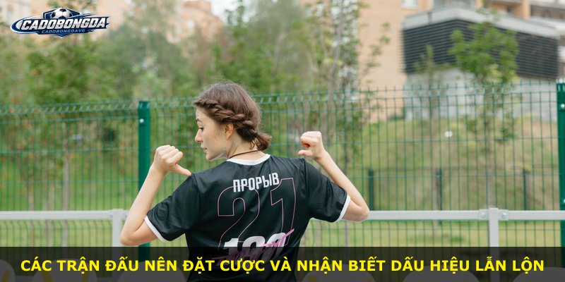 Các trận đấu nên đặt cược và nhận biết dấu hiệu lẫn lộn