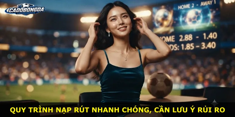 Quy trình nạp rút nhanh chóng, cần lưu ý rủi ro